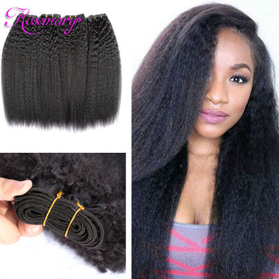 

Hot Selling Brazilian Yaki Human Hair 4 Bundles Kinky Straight Vrigin Hair Yaki 7A Human hair Weaves Extension