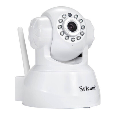

Sricam SP012 WiFi 720P IP Camera Built-in IR-cut Onvif 128GB Micro SD Card Night Vision Indoor P2P PT CMOS Sensor