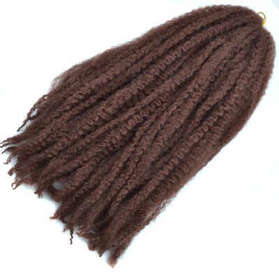 

18 '' Afro Kinky Twist Braids Hair Crochet Braids Hair Curl Crochet Synthetic Braiding Hair 100g/Piece Brown Black Purple Color