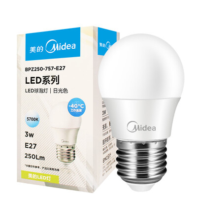 

Midea Светодиодная лампа 3W E27 Большая винтовая база 3000K Warm White Single