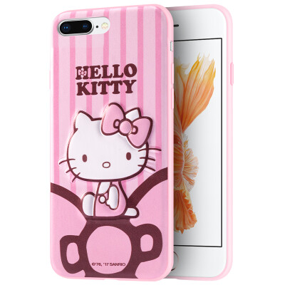 

7/8 Plus Hello Kitty Apple, телефон оболочки iPhone7 / 8 Plus защитный рукав милый мультфильм мобильных телефонов наборы из все включено трехмерным падение сопротивления 5,5 дюйма - Hello Kitty Лолита