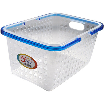 

SANADA imported bathroom multi-function storage basket color sundries handle basket red -8925C