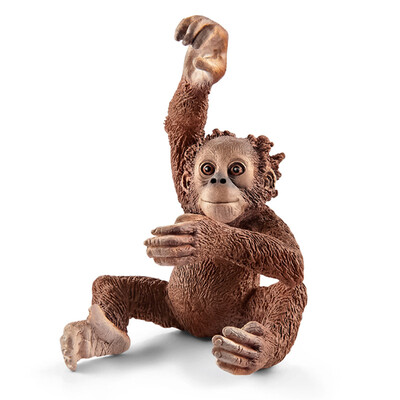 

Сила Schleich немецкой бренд ручной краска имитационная модель цвета живой природа животных образовательные учебные пособия для детей 3-х лет - орангутанга Детеныш SCHC14776