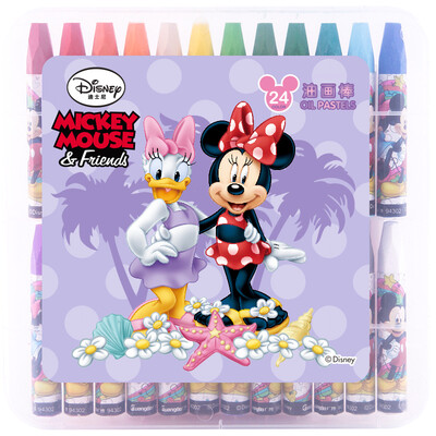 

Guangbo 24G oil pastels primary school oil brush color crayons Disney IMQ94303