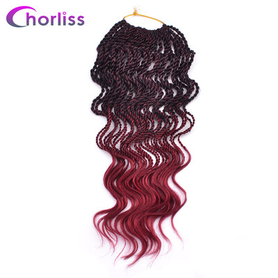 

Curly Senegalese Twist Crochet Braids 35 Roots Synthetic Braiding Hair Extension8pcspack 14 inch