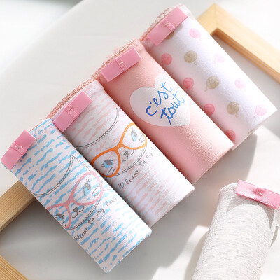

Nanjiren 5 cute briefs ladies underwear cotton comfortable&breathable