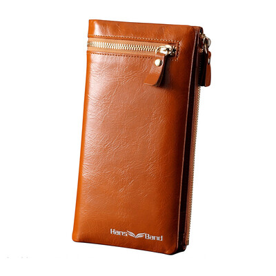 

HansBand® 2015 fashion new business wallets mens long zipper purse multicard brand European&American clutch handbag for men