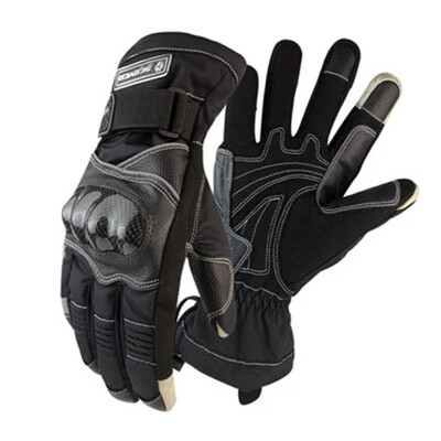 

Saiyu SCOYCO motorcycle riding locomotive carbon fiber protection warm waterproof shatter-resistant knight autumn&winter gloves MC15B-2 black