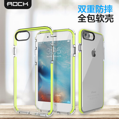

Rock (ROCK) Apple 7plus / 8plus Mobile Shell iphone7 / 8plus Обложка All Inclusive Silicone Soft Shell Shield Series Прозрачный зеленый
