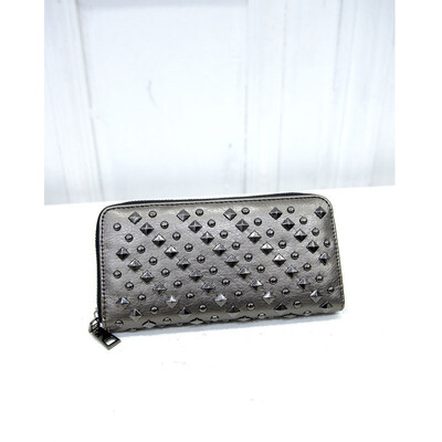 

DALFR PU Leather Womens Wallet Zipper Card Holders Purses&Long Wallets Black European&American Style Bag for Women