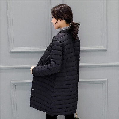 

Cotton new women in winter 2017 Korean version of the cotton jacket in the long section was thin thin down jacket