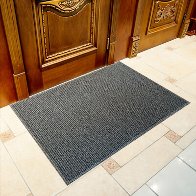 

LIDIMEI two-color wire ring household pad black gray mat door cushion living room mat green PVC 80 120cm