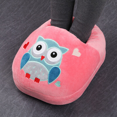 

Happy partner warm foot treasure plug electric heating shoes multifunction foot warmer warm foot pad removable&washable electric heating pad big eye owl