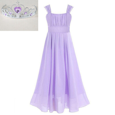 

9Colors Girls Princess Dress Teenage kids Weddings Clothes Evening Formal Gown Party Clothing