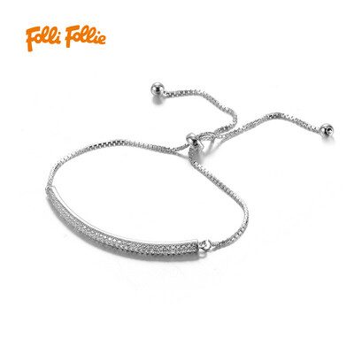 

Folli Follie Folli Follie серебряный сплав бриллиантовый браслет 3B16S042C