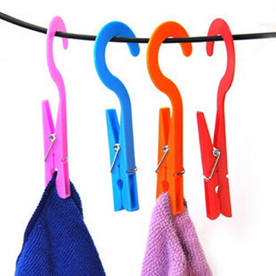 

Home Living Multi-purpose Clamps Clothes Hanging Hook Convenience Clips (2 Pcs) B123