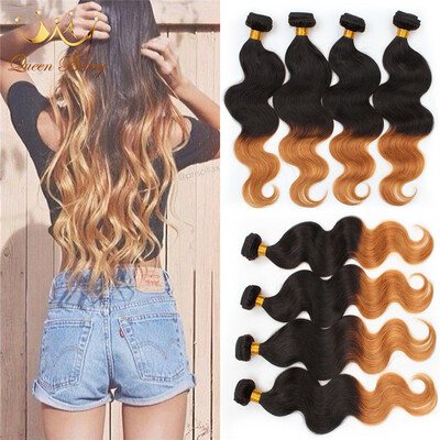 

Brazilian Virgin Hair Body Wave 3pcs/lot Ombre 1b/30 Queen Berry Virgin Brazilian Hair Ombre Body Wave Hair