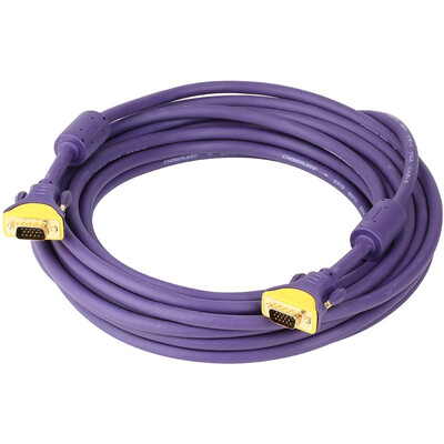 

Akihabara (CHOSEAL) QS5102T10 VGA (3 + 4) позолоченный штекер с магнитным кольцевым компьютерным проектором, поддерживающим кабель 10 метров