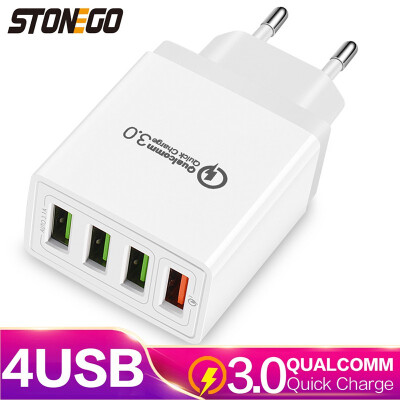 

STONEGO 4-Port USB Wall Charger Multiport Output QC 303 USB Port 31W 62A Charging Station Multi-Port Travel Charger