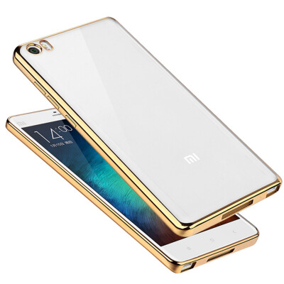 

MOONCASE Soft TPU Transparent Back Plating Side Case Cover For Xiaomi 5