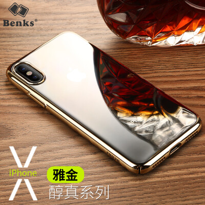 

Benks iPhoneX 10 Mobile Phone Case Case Apple 10 X Case i10 X All-Around Slim Case Case Edge Plating Gold-plated