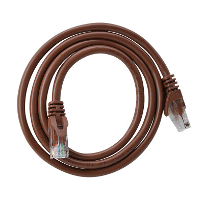 

Amp Simon A50T Cat 5e network jumper CAT5e finished network cable 100M network cable computer network jumper oxygen free copper network cable brown 1 meter