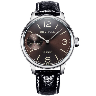 

Seagull SEAGULL Fashion Leisure Series Manual Mechanical Men&39s Table Brown Disk Belt 819775000
