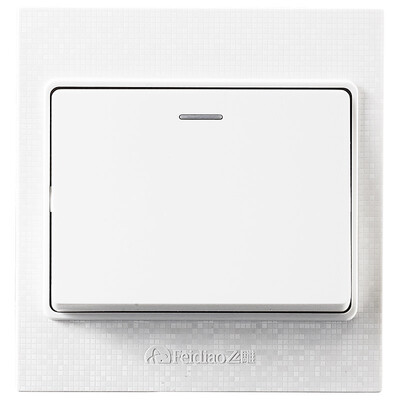 

Feidiao (feidiao) switch socket panel three open double control triple triple control power wall switch 86 Phantom (elegant white)