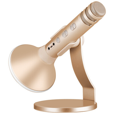 

MOMAX IM2 Mobile Microphone Wireless Bluetooth Speaker Sing YY Live Microphone National K song Microphone Set Champagne Gold