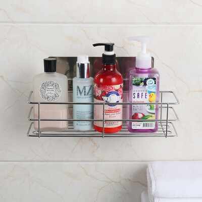 

Shuangqing ShuangQing suction cup rack without traces bathroom storage rack stainless steel rack plus height SQ-5127