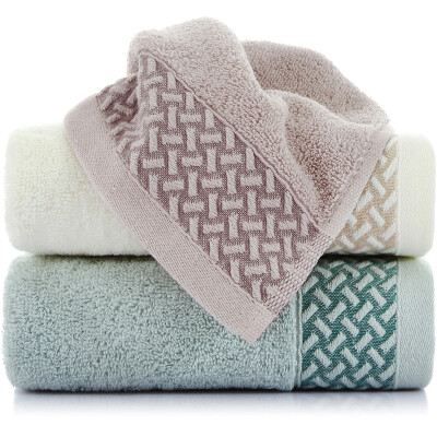 

Sanli towel textile pure cotton satin towel 3 loaded 33 × 73cm soft absorbent face wash each individually wrapped