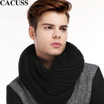 

CACUSS W0029 Couple warm wool scarf Men's winter black