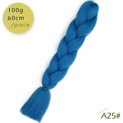 

AISI HAIR Ombre Kanekalon Braiding Hair Extensions 24inch 100g Synthetic Jumbo Braids Hair Fiber Pink Purple Blue Green 1pce