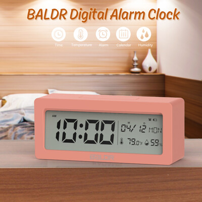 

BALDR Digital Alarm Clock Digital Cooking Timer with Time Date Temperature Display Snooze