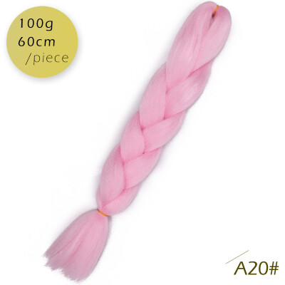 

AISI HAIR 100g/pcs 24inch Kanekalon Jumbo Braids Hair Ombre Two Tone Colored Synthetic Hair for Dolls Crochet Hair