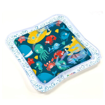 

Dual Use Toys Baby Inflatable Patted Pad Mat Baby Water Cushion White&Blue