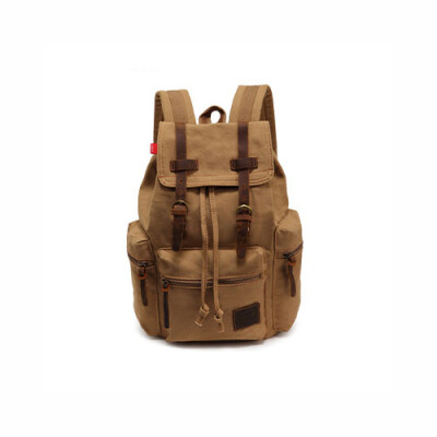 

2016 New vintage backpack men's casual backpack canvas school bag backpacks for teenage men's travel sport bags camping mountaineering bags