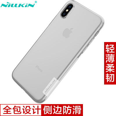 

Нил Gold (NILLKIN) Apple iPhone X TPU прозрачный мягкий чехол / защитная крышка / мобильный телефон устанавливает белый