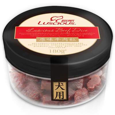 

Los luscious dog pet snacks original beef grain 180g
