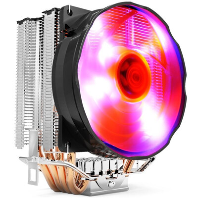 

Overclocking three (PCCOOLER) tower CPU heat sink (multi-platform / 4 heat pipe / double tower structure / PWM temperature control / 10cm blue fan / with silicone grease