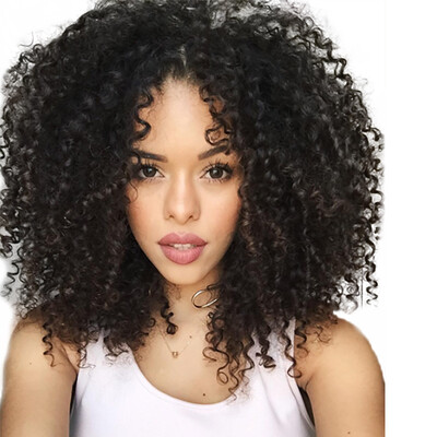 

AISI HAIR High Temperature Fiber Long Black Color Afro Kinky Curly Synthetic Hair Wigs for Black Women