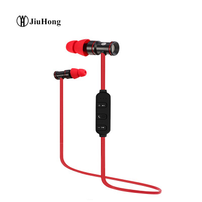 

Metal sports stereo Bluetooth headset wireless magnetic music Bluetooth anti-sweat headphone hot sale earphone