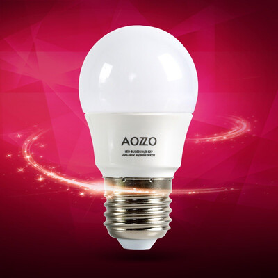 

Jingdong supermarket] Austrian Duo home decoration (AOZZO) LED lights E27 screw ball bulb chip section white light BU1001C power 3W