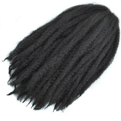 

18 Afro Marley Braids Hair Crochet Braids Hair Curl Crochet Synthetic Braiding Hair 100gPiece Brown Black Purple Color