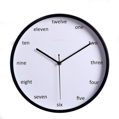 

12 inch metal wall clock 30CM fashion clock silence quartz clock