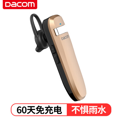 

dacom K2 Bluetooth headset long standby waterproof wireless business car sports mini hanging ears for apple 7OPPO gold
