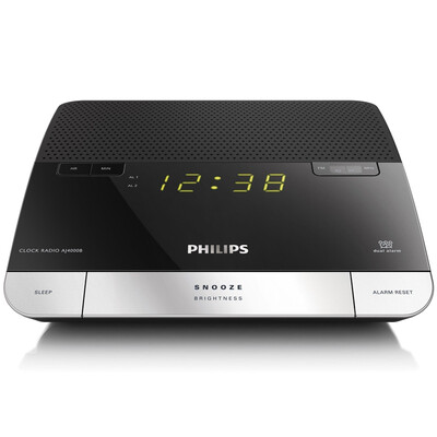 

Philips PHILIPS AJ4000B home bed head audio clock radio home charger for mobile phone USB device charging black