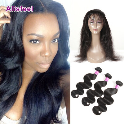 

Virgin Body Wave 360 Frontal Lace Closure With Bundles Unprocessed Brazilian Body Wave With 360 Lace Frontal