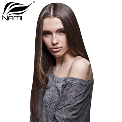 

Nami Hair 4 Bundles Dark Brown #2 Color Brazilian Human Straight Hair Extensions 12"-26" No Shedding No Tangle Free Shipping