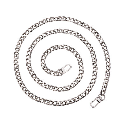 

PH PANDAHALL 1 Box Bag Strap Chains Iron Curb Link Chains&Swivel Lobster Claw Clasps